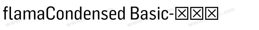 flamaCondensed Basic字体转换
